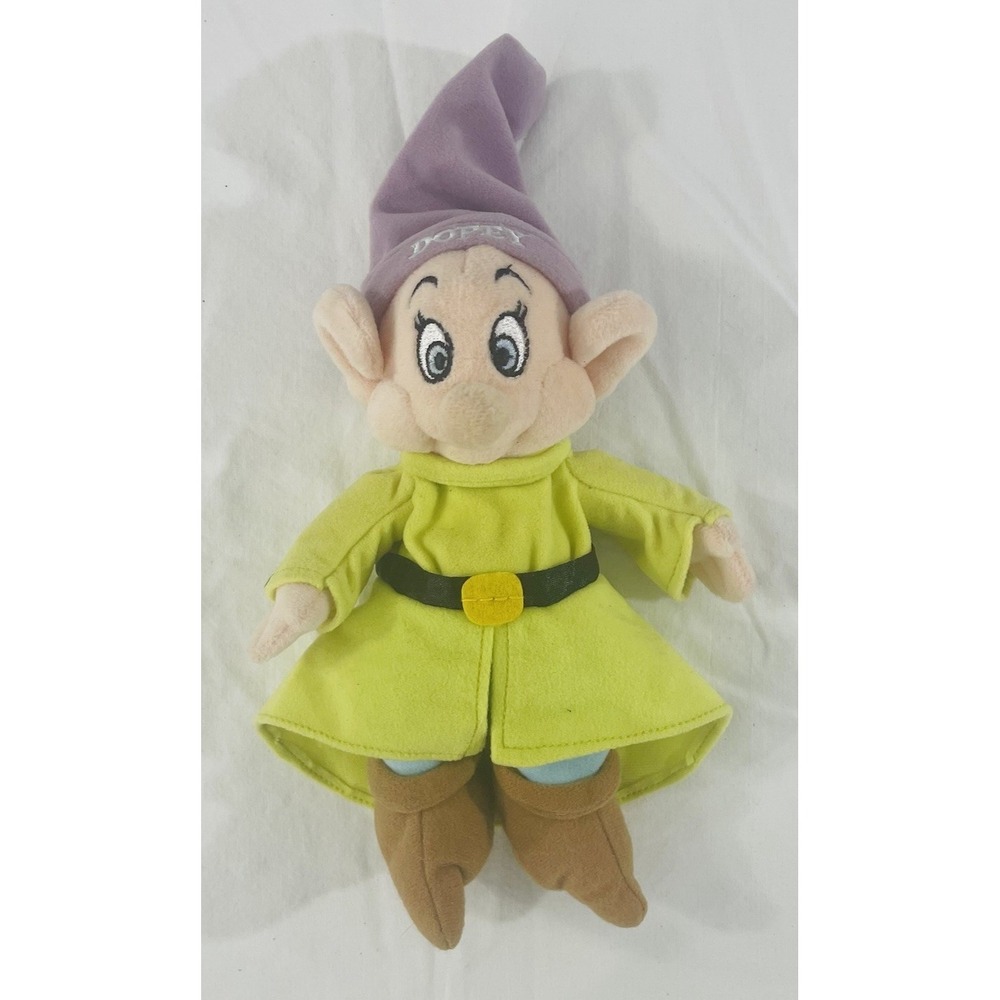 Walt Disney World Dopey Plush Toy Snow White & Seven Dwarfs Stuffed Animal 10.5"